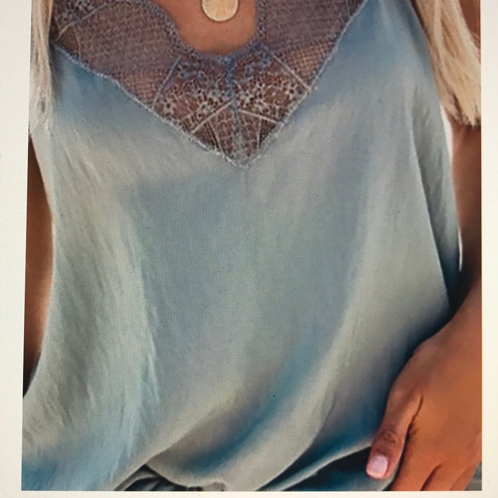 V-Neck Spaghetti Strap Top - Picture 2 of 5